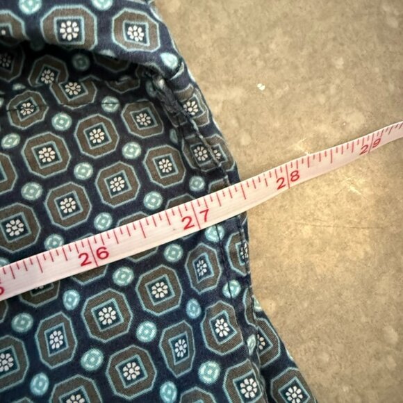 Tasso Elba Geometric Print Button-Down Shirt – Size XXL (18–18.5) - Picture 7 of 7